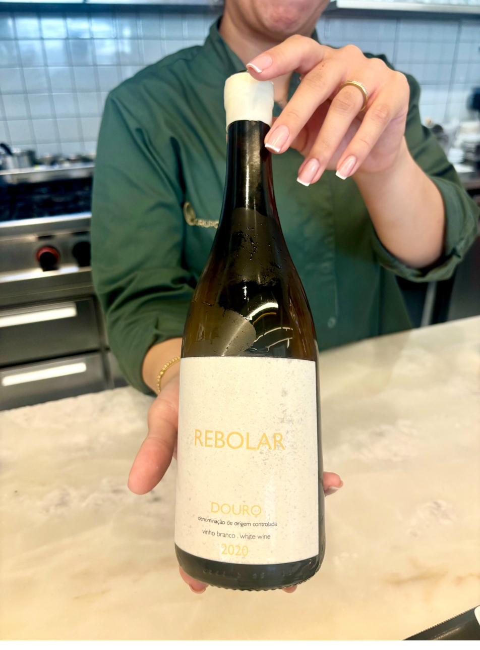 Rebolar Douro white wine bottle